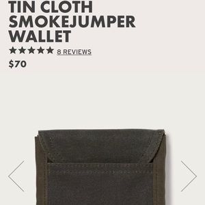 Filson Tin Cloth Smokejumper Wallet